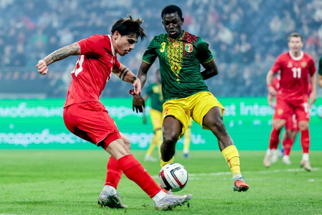 31.03.2026 Россия, Санкт-Петербург, стадион «Газпром Арена». Betboom матч национальных сборных России и Мали.